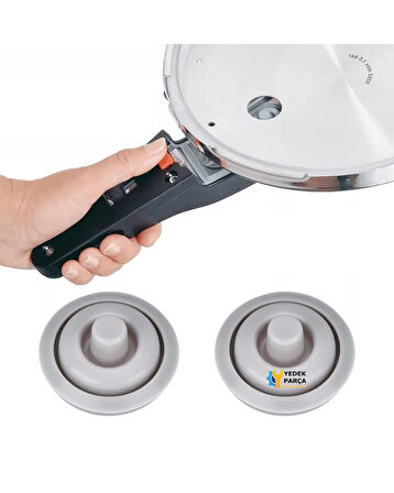 Silikon Conta Valf - 3L, 4.5L, 6L, 8.5L Düdüklü Tencereler, Çap 18cm ve 22cm Kapaklar İçin (WMF için Perfect & Perfect Plus Uyumlu)