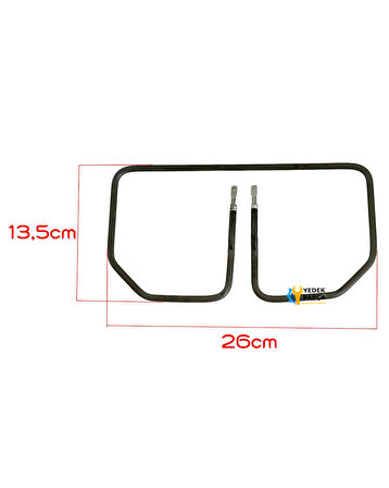 Tost Makinesi Rezistansı  -  110V 900W - 25cm-14cm Bir Çok Marka İle Uyumlu