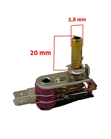 Sarex Uyumlu 16 Amper, 2cm Mil Tost Makinesi Termostatı