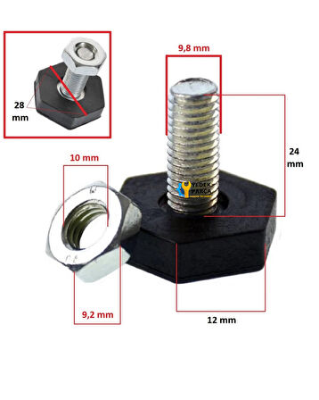 Arçelik Uyumlu ARY3650 Çamaşır Makinesi Ayağı Kaymaz Ayarlı Ayak 4 lü Seti ÖLÇÜLERE DİKKAT EDİNİZ