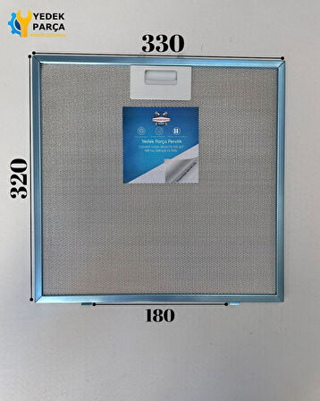 Bosch: DKE985CAU | 330x320 mm | Aspiratör & Davlumbaz Tel Yağ Filtresi | Model: 00362381 | 33x32 cm