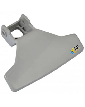 Beko Uyumlu D36081E Çamaşır Makinesi Kapak Mandalı Tutamak Tip 2 GRİ