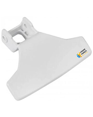 Beko Uyumlu D2 5081 B Çamaşır Makinesi Kapak Mandalı Tutamak Tip 2 BEYAZ