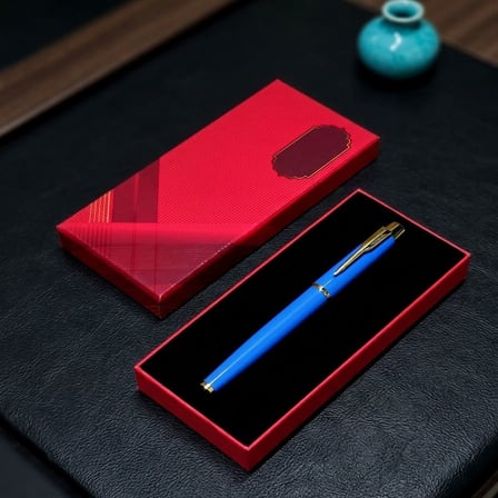 Delux Serisi Metal Turkuaz Kalem Kutulu Ürün Özel Gün Hatıralık