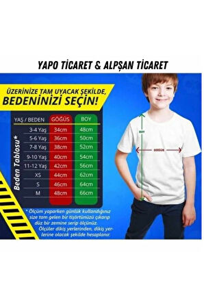 Karışık Minecraft Baskılı Beyaz Tişört
