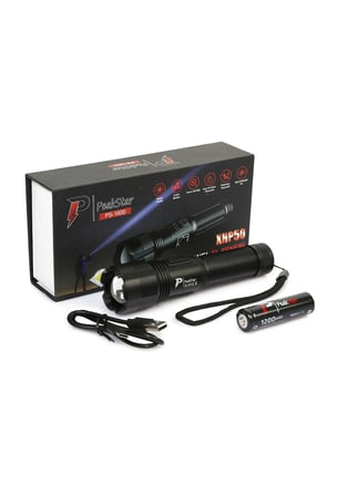 Özel Seri Bekçi Aracı Seyahat Doğa Sporu PeakStar Ps1600 Süper Parlak Led Zoomlu 5 Mod