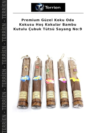 Premium Güzel Koku Oda Kokusu Hoş Kokular Bambu Kutulu Çubuk Tütsü Sayang No:9