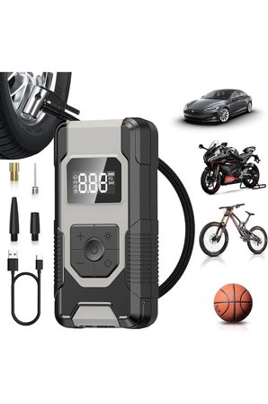 OTO ARAÇ LASTİK ŞİŞİRME POMPASI EKRANLI 160PSİ HAVA KOMPRESÖRÜ BİSİKLET MOTORSİKLET TOP ŞİŞİRME