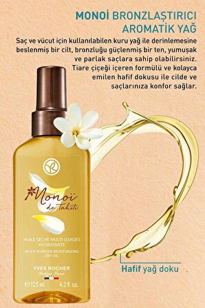 YVES ROCHER Monoi Bronzlaştırıcı Aromatik Yağ - 125 Ml