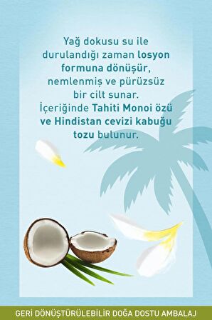 YVES ROCHER Monoi Peelingli Duş Yağı - 150 Ml