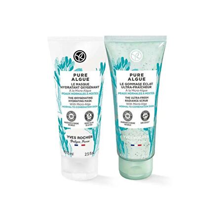 YVES ROCHER Set içeriği: Yoğun Nemlendirici ve Canlandırıcı Maske - PURE ALGUE Nemlendirici ve Canlandırıcı PEELİNG - PURE ALGUE Yoğun nemlendirici ve canlandırıcı maske, cildi derinlemesine ve uzun süreli olarak nemlendirir ve canlandırır. Cildin do