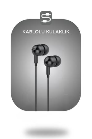 Özel Üretim Kablolu Kulaklık Girişli H10 Siyah Eğlence Mikrofonlu Tablet