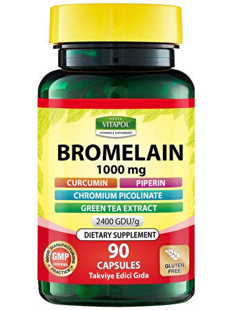 Vitapol Bromelain 1000MG 90 Kapsül