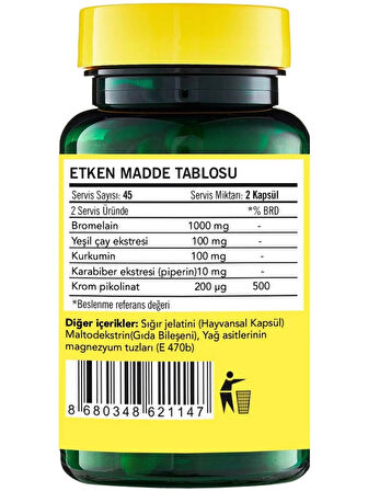 Vitapol Bromelain 1000MG 90 Kapsül