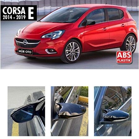 Opel Corsa E Yarasa Batman Ayna Kapağı Piano Black