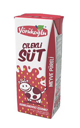 Yörükoğlu Çilekli Süt 180 Ml X 24 Adet