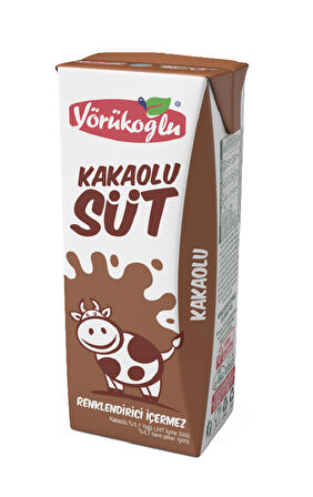 Yörükoğlu Kakaolu Süt 180 Ml X 24 Adet