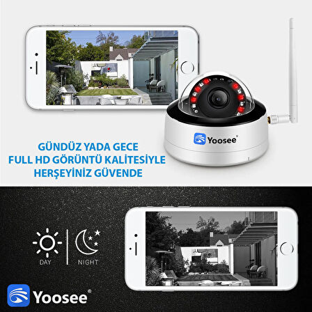 Yoosee 2 Megapiksel HD 1920x1080 Dome Güvenlik Kamerası
