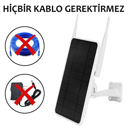 Güneş panelli 4G Sim Kart ile birden çok güvenlik kamerasına internet sağlayan router