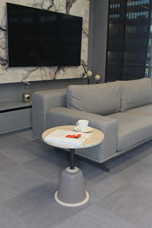 Milano Yan Sehpa Traverten Mdf - Yan Sehpa