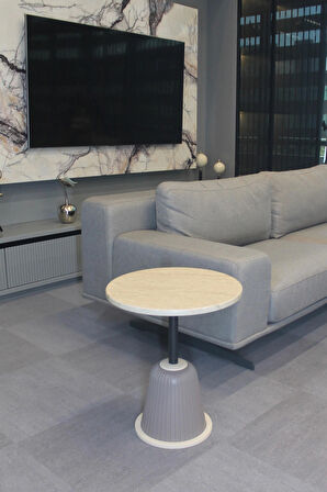 Milano Yan Sehpa Traverten Mdf - Yan Sehpa