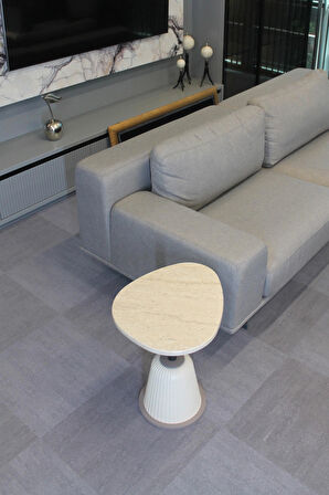 Torino Yan Sehpa Traverten Mdf - Yan Sehpa