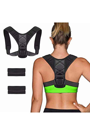 Medikal Deri Desenli Korse Ortopedik Dik Duruş Korsesi Kamburluk Korsesi