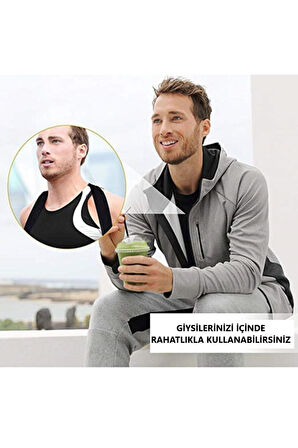 Medikal Deri Desenli Korse Ortopedik Dik Duruş Korsesi Kamburluk Korsesi