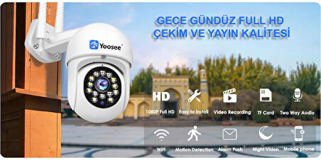 5MP Wifi IP kameralar açık 1080P gözetim PTZ kamera güvenlik koruma CCTV otomatik izleme gece görüş İki yönlü ses