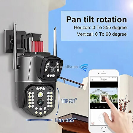 YS-2000 PRO Çift LensLİ 8MP 10X dijital Zoom Wİ-Fİ Kamera