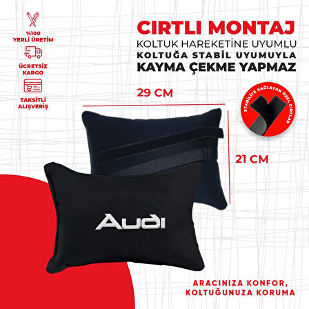 Audi Nakışlı Yastık Seti