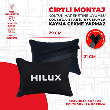 Toyota Hılux Nakışlı Yastık Seti