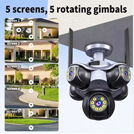 TÜRKİYEDE İLK 5 KAMERALI WİFİ KAMERA YOOSEE YS-5K