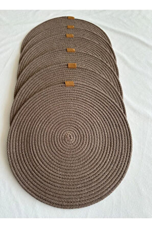 Yuvarlak Amerikan Servis Sofra Altlığı, Masa Dekoru Supla 33cm 6lı