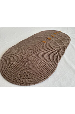 Yuvarlak Amerikan Servis Sofra Altlığı, Masa Dekoru Supla 33cm 6lı