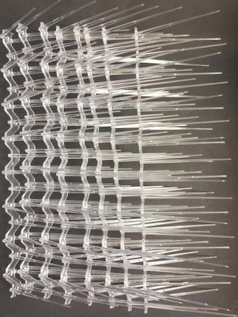 50 ADET Kovmatik Plastik Şeffaf Kuş Kondurmaz, Kuş Savar Dikenli 25 Metre Kuş Bariyeri, Tüylenme Önleyici Kuşkonmaz