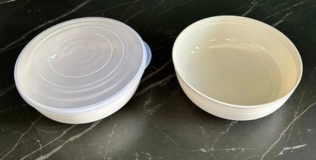 2 Adet 2350 ml Kapaklı ve Kapaksız Chef Kase Seti 2 Parça