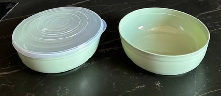 2 Adet 2350 ml Kapaklı ve Kapaksız Chef Kase Seti 2 Parça Yeşil Renk