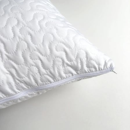 Nonwoven 2 ADET Kapitone Yastık Alezi 50x70 cm Kapitoneli Fermuarlı Yastık Alezi Yastık Koruyucu Kılıf