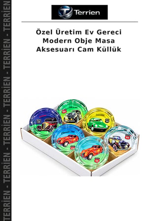 Özel Üretim Ev Gereci Modern Obje Masa Aksesuarı Cam Küllük