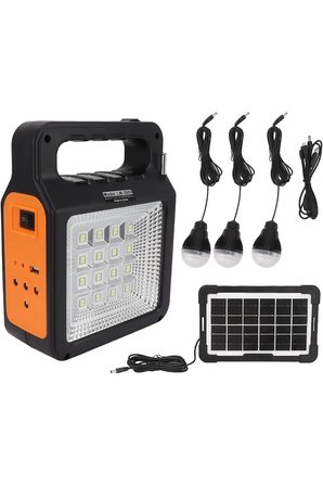 YSF-200 Bluetooth Hoparlör Güneş Enerjili Kamp Lambası Fm Radyolu Müzik Mp3 Çalar Powerbank Özellikli Taşınabilir Solar Panel Sistemi
