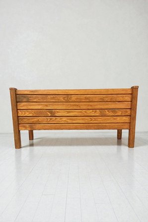 AKSYWOOD Ahşap Saksı 100x30x50 cm. Dış Mekan Çiçeklik Dekoratif Saksı Büyük Boy 