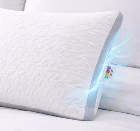 Çantalı 2 ADET DayCool Serisi Klimalı Yastık - 800 Gram - Mikro Kapitone 2 ADET Yastık Mikrofiber Antialerjik Klimalı Konfor Yastığı Terletmeyen