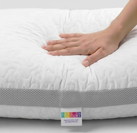 Çantalı 2 ADET DayCool Serisi Klimalı Yastık - 800 Gram - Mikro Kapitone 2 ADET Yastık Mikrofiber Antialerjik Klimalı Konfor Yastığı Terletmeyen