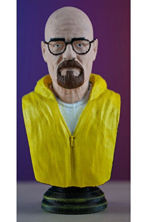 Walter White Breaking Bad Boyalı Büst / Figürü 15 Cm