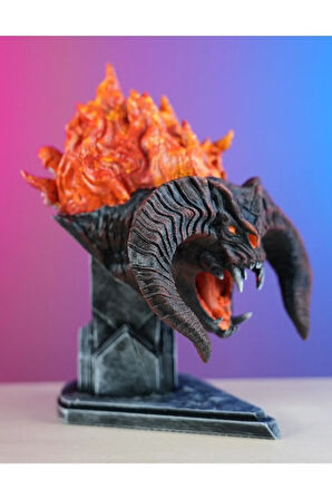 Yüzüklerin Efendisi Balrog Boyalı Büst / Figür - Biblo Lotr 19 Cm (dev Boy)