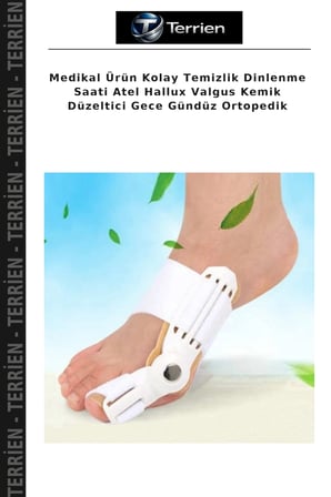 Medikal Ürün Kolay Temizlik Dinlenme Saati Atel Hallux Valgus Kemik Düzeltici Gece Gündüz Ortopedik