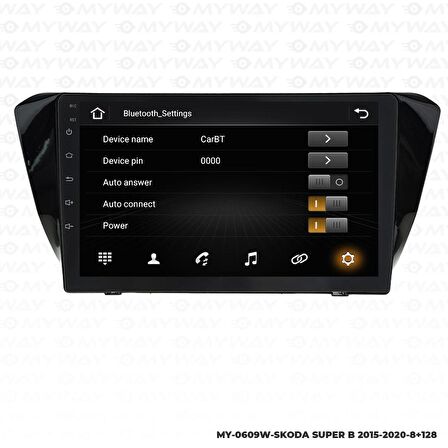 Araç Multimedya Skoda Superb Android 12 Carplay 4Gb Ram + 64Gb Hdd 2015-2020 Navigasyon Ekran MYW