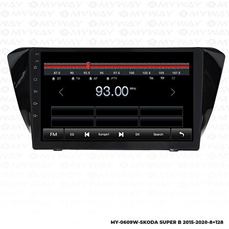 Araç Multimedya Skoda Superb Android 12 Carplay 4Gb Ram + 64Gb Hdd 2015-2020 Navigasyon Ekran MYW