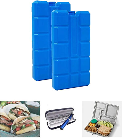 Microcase 400ml İçi Su Dolu Buz Kasedi 48 Saat Korumalı Buz Aküsü 10 Adet AL4655 LACİVERT